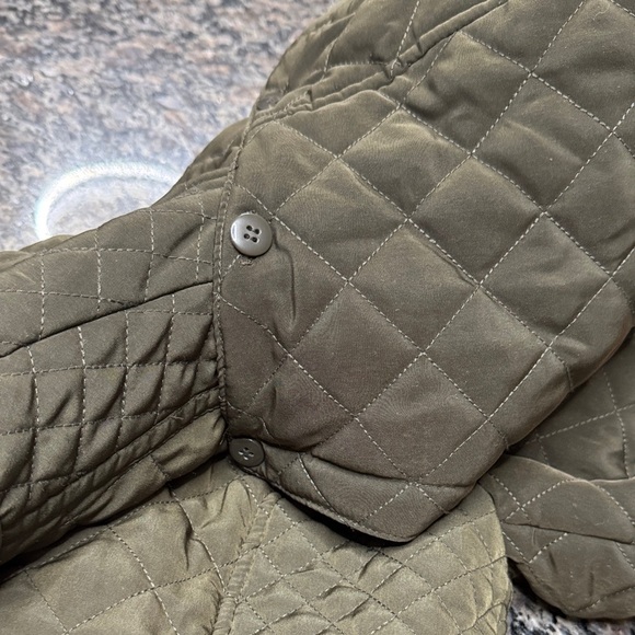 Laundry By Shelli Segal Olive Quilted Puffer Jacket EUC S - Picture 13 of 15